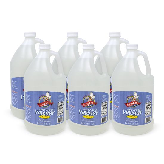 Picture of WOEBERs White Distilled Vinegar Bottles, 1 Gallon, Pack Of 6 Bottles