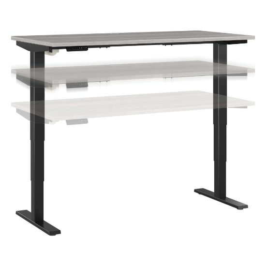 Picture of Bush Business Furniture Move 40 Series Electric 60inW x 30inD Electric Height-Adjustable Standing Desk, Platinum Gray/Black, Standard Delivery