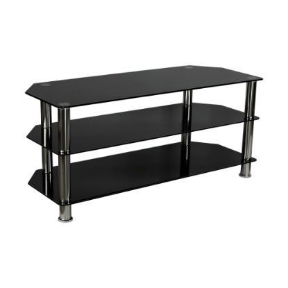 Picture of Mount-It! MI-880 3-Shelf TV Stand For Screens 40 - 60in, 20inH x 45inW x 17-13/16inD, Black