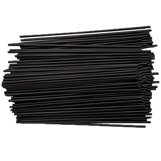 Picture of Wrapped Paper Straws, 8in, Black, Case Of 600 Straws