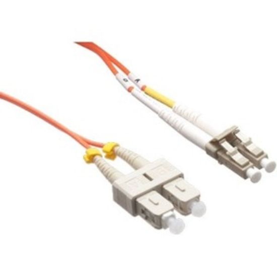 Picture of Axiom LC/SC Multimode Duplex OM2 50/125 Fiber Optic Cable 6m - Fiber Optic for Network Device - 19.69 ft - 2 x LC Male Network - 2 x SC Male Network