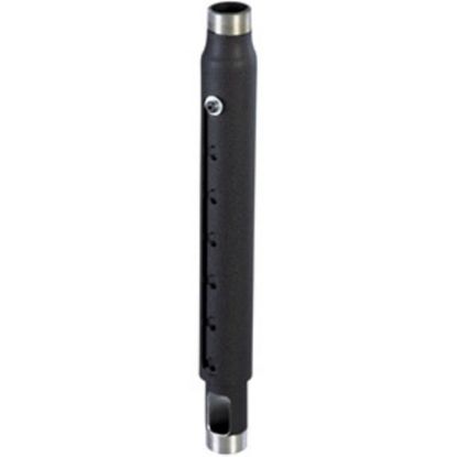 Picture of Chief 2-3ft Adjustable Extension Column - Black - Aluminum - 500 lb