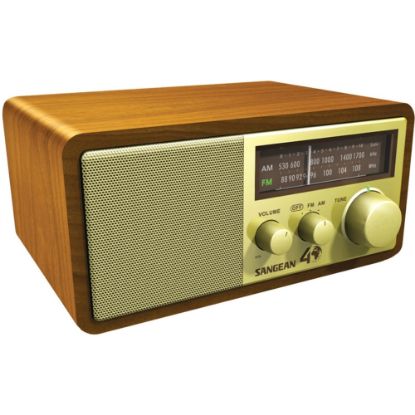 Picture of Sangean FM / AM Analog Wooden Cabinet Receiver - Headphone