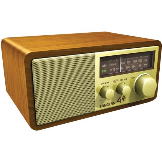 Picture of Sangean FM / AM Analog Wooden Cabinet Receiver - Headphone