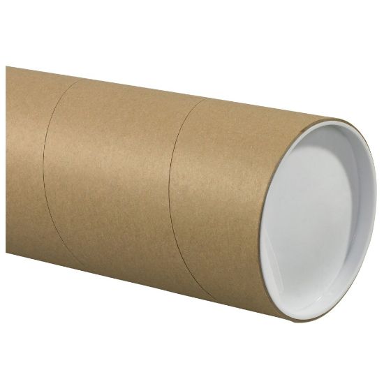 Picture of Partners Brand Jumbo Mailing Tubes, 5in x 26in, 80% Recycled, Kraft, Case Of 15