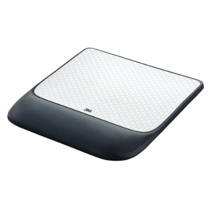 Picture of 3M Precise Mouse Pad With Gel Wrist Rest, Gray/Black