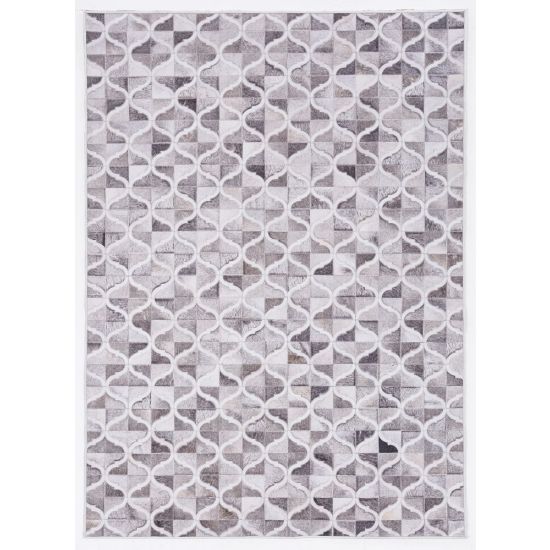 Picture of Linon Bingham Area Rug, 5ft x 7ft, Lenox, Gray/Ivory