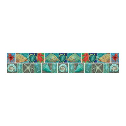 Picture of Barker Creek Double-Sided Straight-Edge Border Strips, 3in x 35in, Coral Reef, Pack Of 12