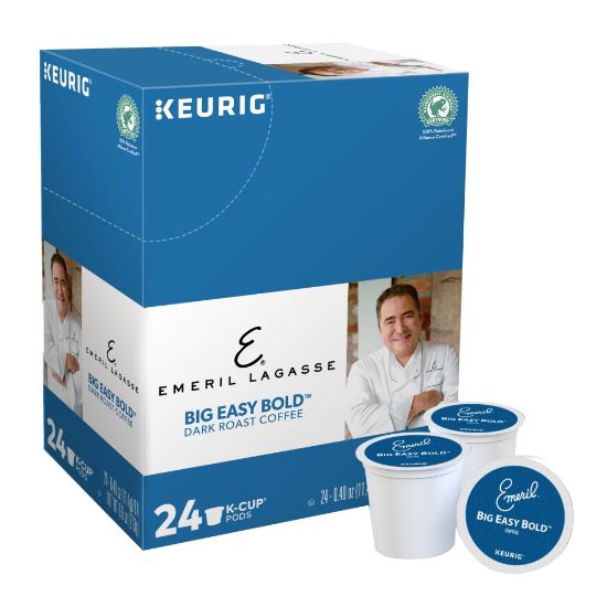 Picture of Emeril Lagasse Single-Serve Coffee K-Cup Pods, Big Easy Bold, Carton Of 24