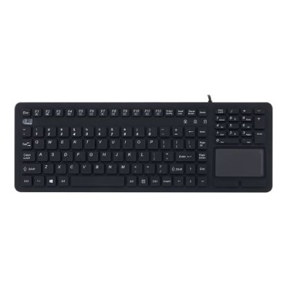 Picture of Adesso Touchpad Keyboard With Antimicrobial Protection, 108 Key, AKB-27OUB