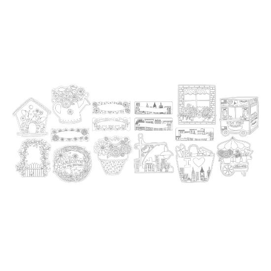 Picture of Barker Creek Accents, Double-Sided, Color Me, Pack Of 72