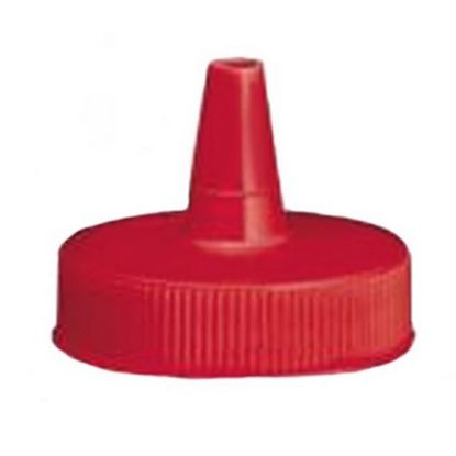 Picture of Tablecraft Squeeze Bottle Tops, 1 Oz, Red, Pack Of 12 Tops