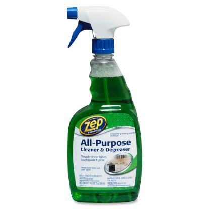 Picture of Zep All-Purpose Cleaner/Degreaser - Ready-To-Use Spray - 32 fl oz (1 quart) - 12 / Carton - Green