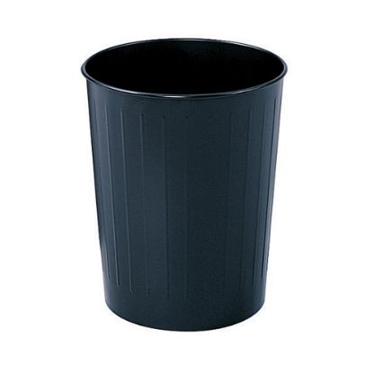 Picture of Safco Round Wastebasket, 5 7/8 Gallons, Black