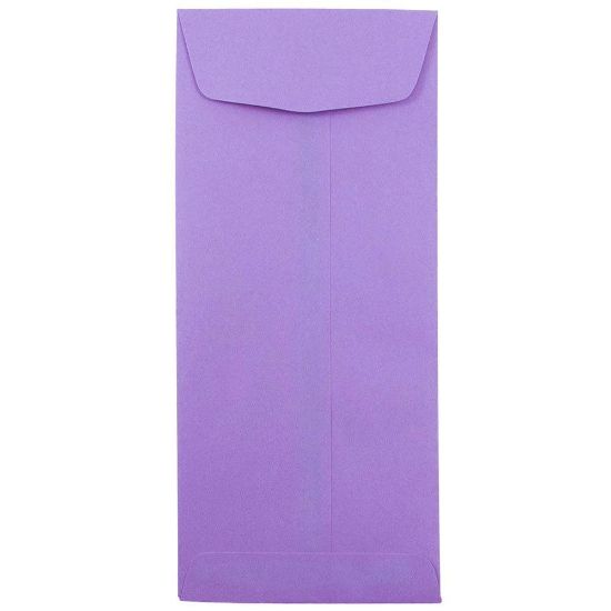 Picture of JAM Paper Policy Envelopes, #11, Gummed Seal, 30% Recycled, Violet Purple, Pack Of 50 Envelopes