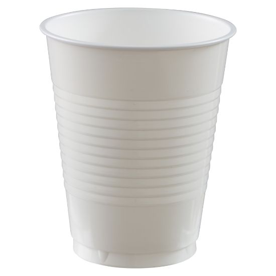 Picture of Amscan Plastic Cups, 18 Oz, Frosty White, Set Of 150 Cups