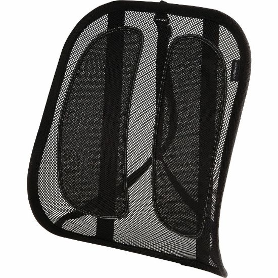 Picture of Fellowes Office Suites Mesh Back Support - Strap Mount - Black - Mesh Fabric - 1 Each