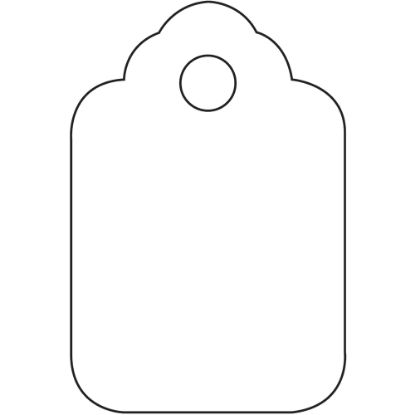 Picture of Partners Brand Unstrung Merchandise Tags, 1 1/8in x 1 3/4in, White, Case Of 1,000