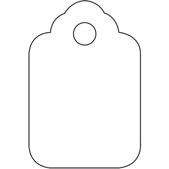 Picture of Partners Brand Unstrung Merchandise Tags, 1 1/8in x 1 3/4in, White, Case Of 1,000