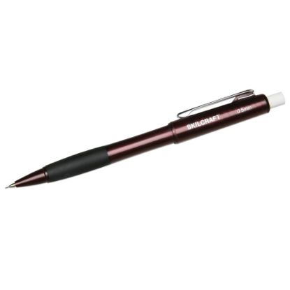 Picture of SKILCRAFT Cushion Grip Mechanical Pencils, 0.5 mm, Dusty Rose Barrel, Pack Of 6 (AbilityOne 7520-01-451-2267)