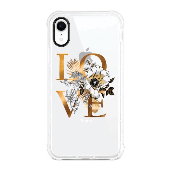 Picture of OTM Essentials Tough Edge Case For iPhone XR, Gold Valentine, OP-YP-Z130A