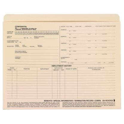 Picture of ComplyRight Employee Personnel File Folder, Pack Of 25