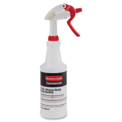 Picture of Rubbermaid Commercial Trigger Spray Bottle - Suitable For Cleaning - Heavy Duty - 9.6in Height - 3.4in Width - 1 Each - Clear