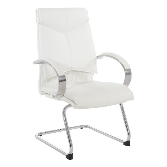 Picture of Office Star 7200 Series Deluxe Mid-Back Guest Chair, Snow