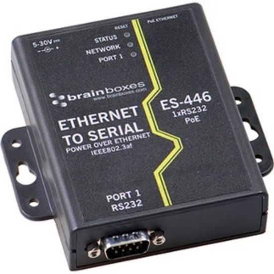 Picture of Brainboxes ES-446 - Serial adapter - Ethernet 100 - RS-232 x 1