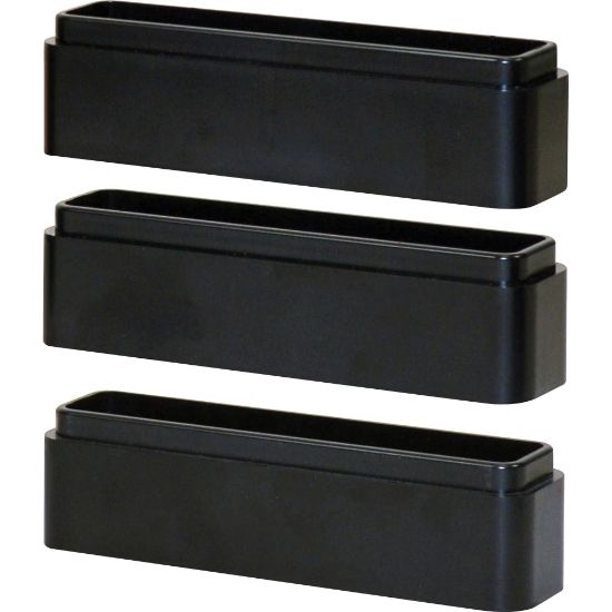 Picture of DAC Monitor Riser Leg Blocks - 6in Width x 1.5in Depth x 1.2in Height - Stackable, Comfortable - Black