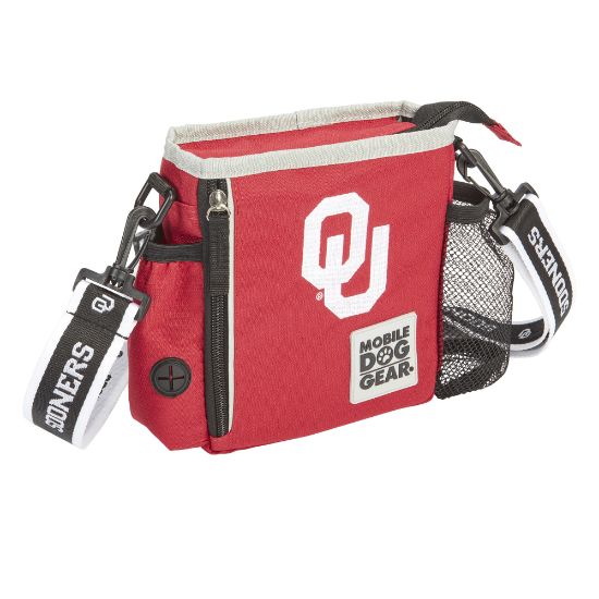 Picture of Mobile Dog Gear NCAA Walking Bag, 7-1/2inH x 2inW x 7-1/2inD, Oklahoma Sooners