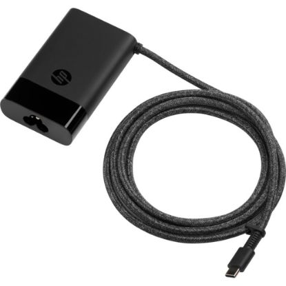 Picture of HP 65W USB-C Laptop Charger - 65 W - 120 V AC, 230 V AC Input - 5 V DC/8 A, 9 V DC, 12 V DC, 15 V DC, 20 V DC Output