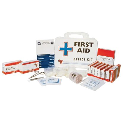 Picture of SKILCRAFT Wall Mountable First Aid Kit For 10-15 People, 125 Pieces (AbilityOne 6545-01-433-8399)