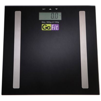 Picture of GoFit Body Composition Scale, 12-1/2inH x 12-1/2inW x 1-1/2inD, Black