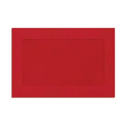 Picture of LUX #6 1/2 Full-Face Window Envelopes, Middle Window, Gummed Seal, Ruby Red, Pack Of 250