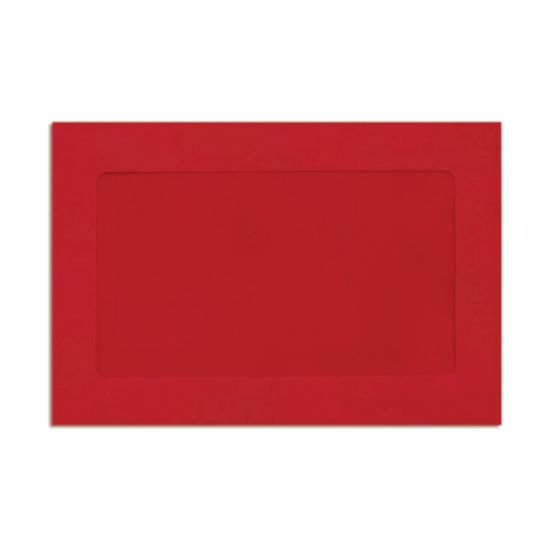 Picture of LUX #6 1/2 Full-Face Window Envelopes, Middle Window, Gummed Seal, Ruby Red, Pack Of 250