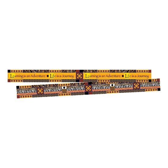 Picture of Barker Creek Double-Sided Border Strips, 3in x 35in, Africa, Set Of 24