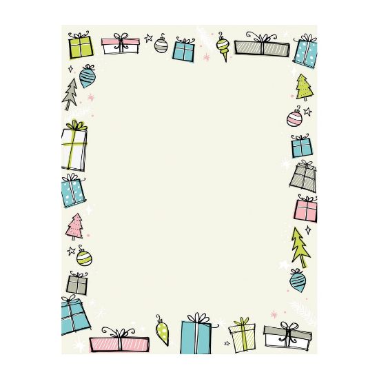 Picture of Great Papers! Holiday-Themed Letterhead Paper, 8 1/2in x 11in, Madison Ave., Pack Of 80 Sheets