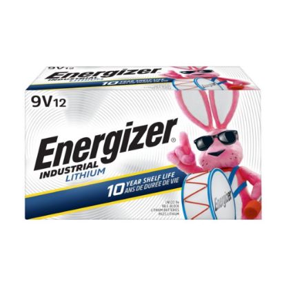 Picture of Energizer Industrial Lithium 9V Batteries, 12pk, LN522