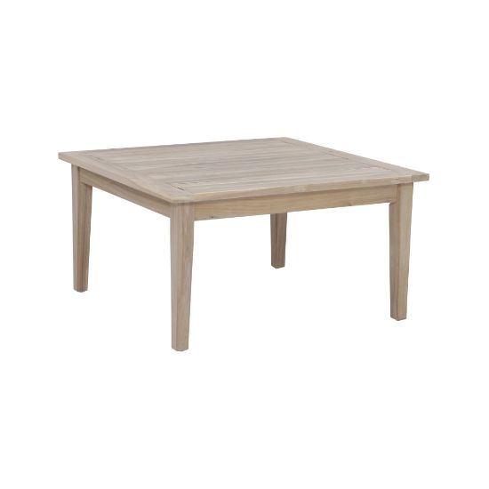 Picture of Linon Lascher Outdoor Square Wood Coffee Table, 16-3/4inH x 31-1/2inW x 31-1/2inD, Natural