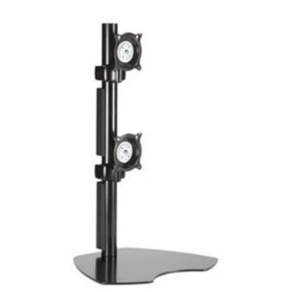 Picture of Chief KTP230S Dual Vertical Monitor Table Stand - Up to 80lb Flat Panel Display - Silver - Desk-mountable