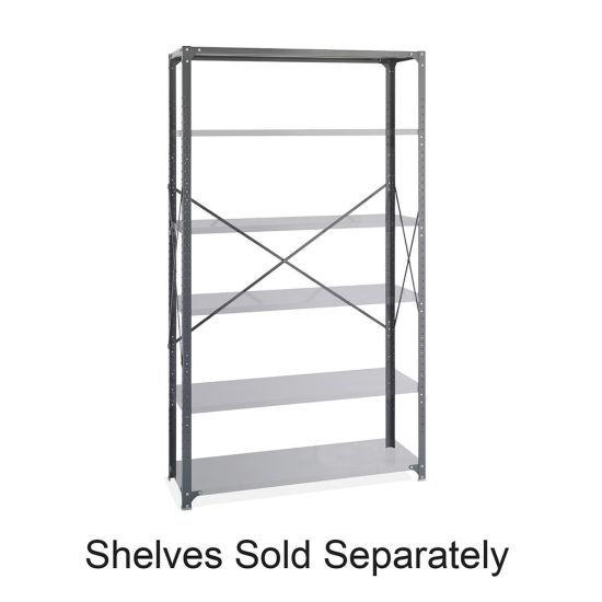 Picture of Safco Industrial Steel Shelving Post Pack, Gray