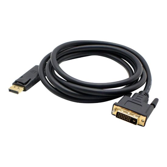 Picture of AddOn - DisplayPort cable - dual link - DisplayPort (M) to DVI-D (M) - 10 ft - black (pack of 5)