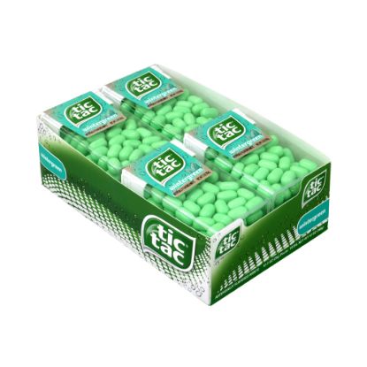 Picture of Tic Tac Hard Candy Singles, Wintergreen, 1-Oz Containers, Pack Of 12