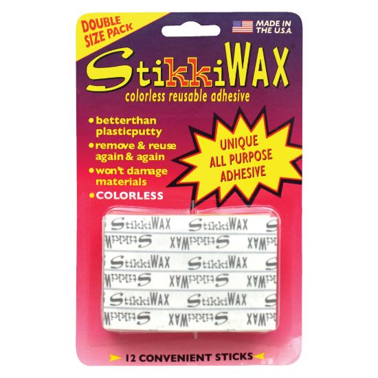 Picture of Stikkiworks Co. StikkiWAX Adhesive, 6.69 Oz, 12 Sticks Per Pack, Set Of 6 Packs