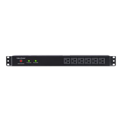 Picture of CyberPower Rackbar Surge Protection RKBS15S6F8R Zero-U/1U - Surge protector (rack-mountable) - AC 120 V - output connectors: 14