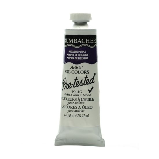 Picture of Grumbacher P061 Pre-Tested Artists Oil Colors, 1.25 Oz, Dioxazine Purple, Pack Of 2