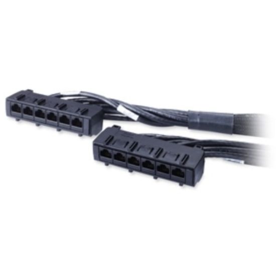 Picture of APC Cat. 6 UTP CMR Data Distribution Cable - RJ-45 Female - RJ-45 Female - 5ft - Black