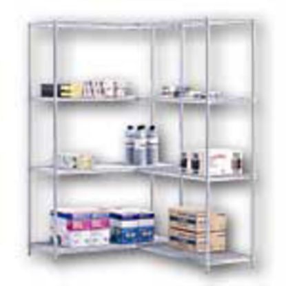 Picture of Safco Industrial Wire Shelving Add-On Unit, 48inW x 18inD, Gray