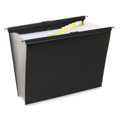 Picture of Wilson Jones Lightweight Slide-Bar Expanding File, Letter Size, 1 3/8in Expansion, Black